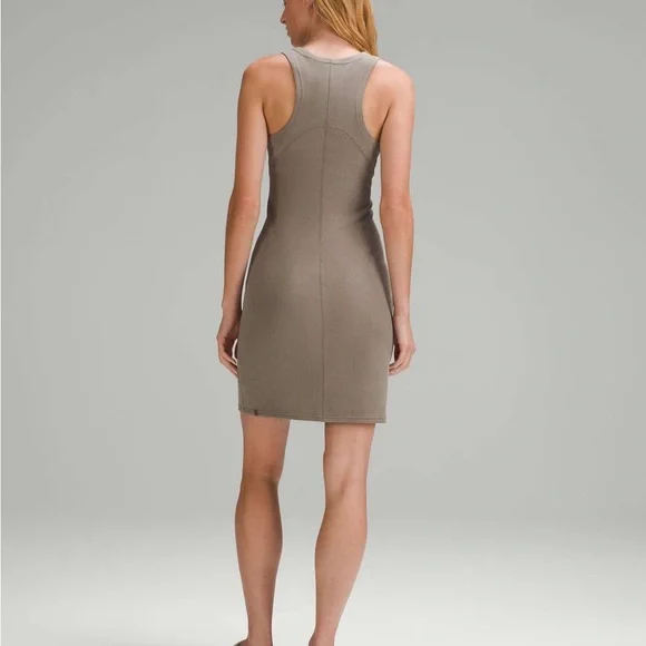 Lululemon Ribbed Softstreme Slim-Fit Tank Dress sz 4 - Picture 9 of 12